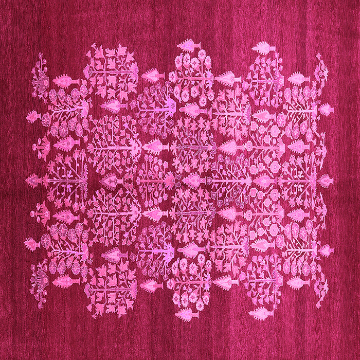 Square Oriental Pink Industrial Rug, urb888pnk
