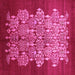 Square Oriental Pink Industrial Rug, urb888pnk