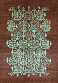 Oriental Light Blue Industrial Rug, urb888lblu