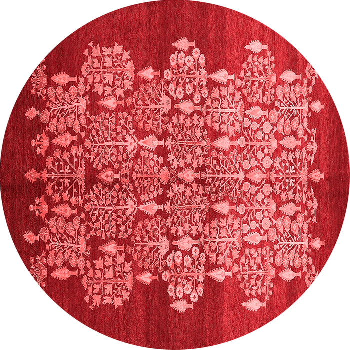 Machine Washable Oriental Red Industrial Rug, wshurb888red