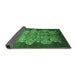 Sideview of Oriental Emerald Green Industrial Rug, urb888emgrn