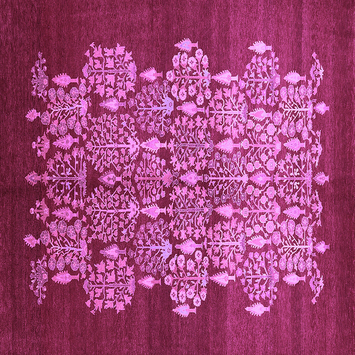 Square Oriental Purple Industrial Rug, urb888pur