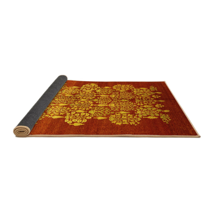 Sideview of Oriental Yellow Industrial Rug, urb888yw