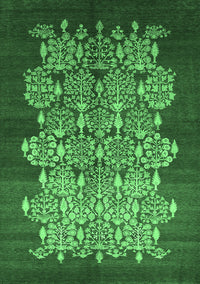 Oriental Emerald Green Industrial Rug, urb888emgrn