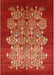 Mid-Century Modern Red Oriental Rug, urb888