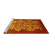 Sideview of Machine Washable Oriental Yellow Industrial Rug, wshurb888yw