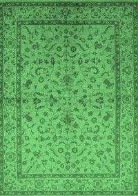 Oriental Emerald Green Traditional Rug, urb889emgrn
