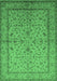 Oriental Emerald Green Traditional Rug, urb889emgrn