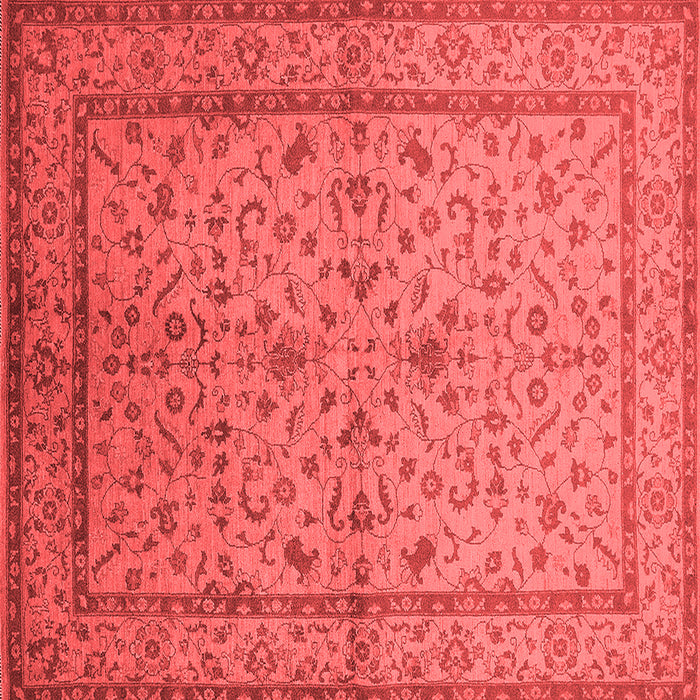 Machine Washable Oriental Red Traditional Rug, wshurb889red