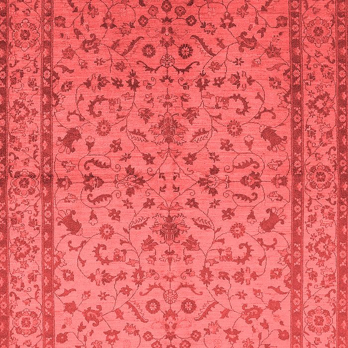 Machine Washable Oriental Red Traditional Rug, wshurb889red