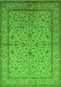 Oriental Green Traditional Rug, urb889grn