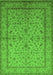 Oriental Green Traditional Rug, urb889grn