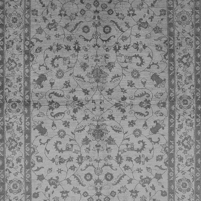 Machine Washable Oriental Gray Traditional Rug, wshurb889gry