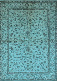 Oriental Light Blue Traditional Rug, urb889lblu