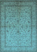 Oriental Light Blue Traditional Rug, urb889lblu