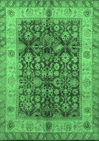 Oriental Emerald Green Traditional Rug, urb890emgrn