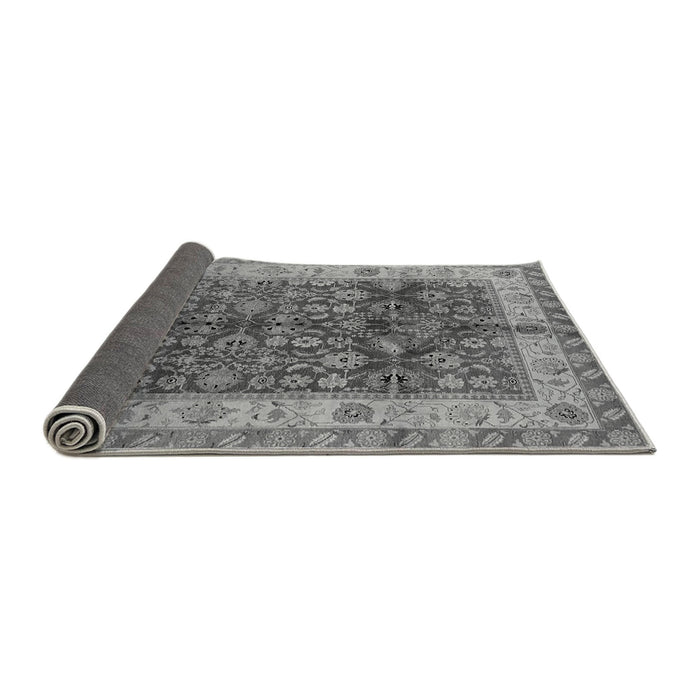 Sideview of Oriental Gray Traditional Rug, urb890gry