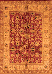 Oriental Orange Traditional Rug, urb890org