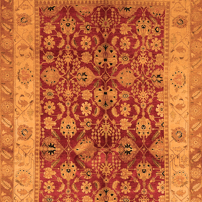 Oriental Orange Traditional Rug, urb890org