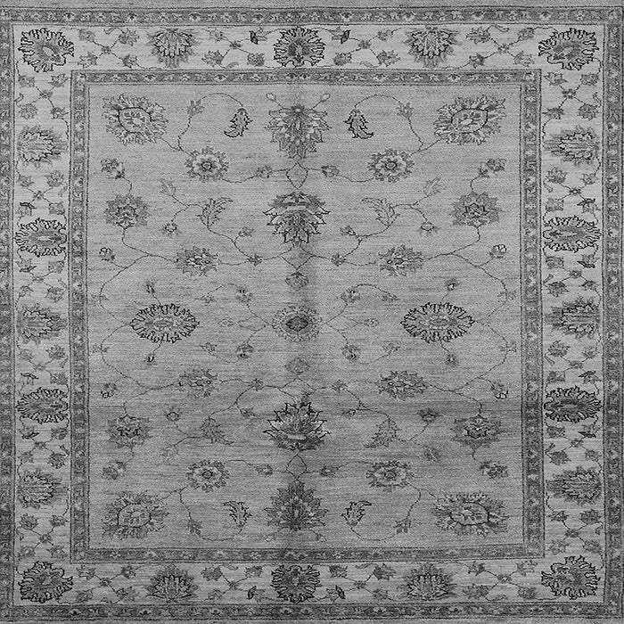 Square Oriental Gray Traditional Rug, urb891gry