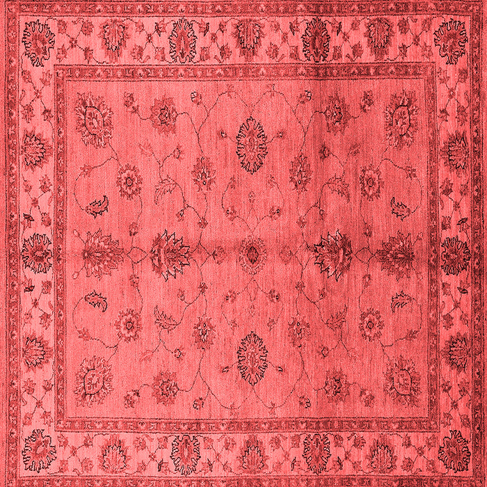 Machine Washable Oriental Red Traditional Rug, wshurb891red