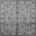 Square Machine Washable Oriental Gray Traditional Rug, wshurb891gry