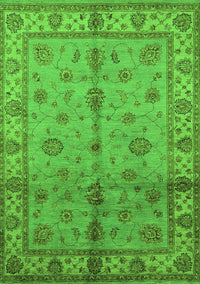 Oriental Green Traditional Rug, urb891grn