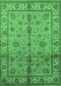 Oriental Emerald Green Traditional Rug, urb891emgrn