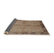 Sideview of Mid-Century Modern Sienna Brown Oriental Rug, urb892