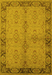 Oriental Yellow Traditional Rug, urb892yw