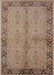 Mid-Century Modern Sienna Brown Oriental Rug, urb892