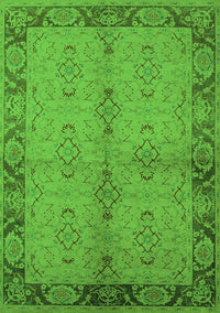 Oriental Green Traditional Rug, urb892grn