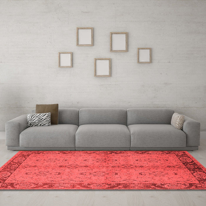 Traditional Red Washable Rugs