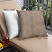 Front View of Mid-Century Modern Urban Square Sienna Brown Throw Pillow, 18 inch by 18 inch, pwurb892