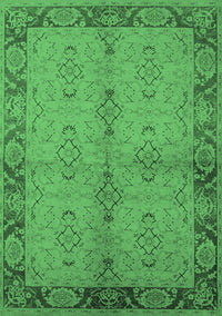 Oriental Emerald Green Traditional Rug, urb892emgrn