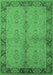 Oriental Emerald Green Traditional Rug, urb892emgrn