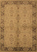 Oriental Brown Traditional Rug, urb892brn