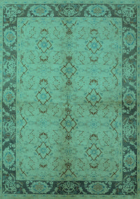 Oriental Turquoise Traditional Rug, urb892turq