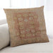 Lifestyle Image of Mid-Century Modern Urban Square Mahogany Brown Throw Pillow, 18 inch by 18 inch, pwurb893