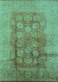 Oriental Turquoise Traditional Rug, urb893turq