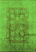 Oriental Green Traditional Rug, urb893grn