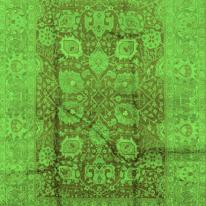 Oriental Green Traditional Rug, urb893grn