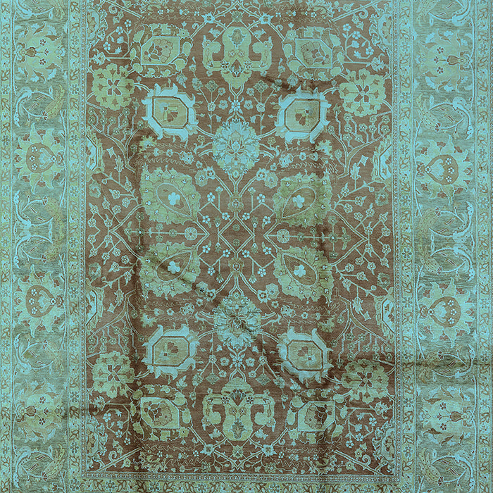 Oriental Light Blue Traditional Rug, urb893lblu