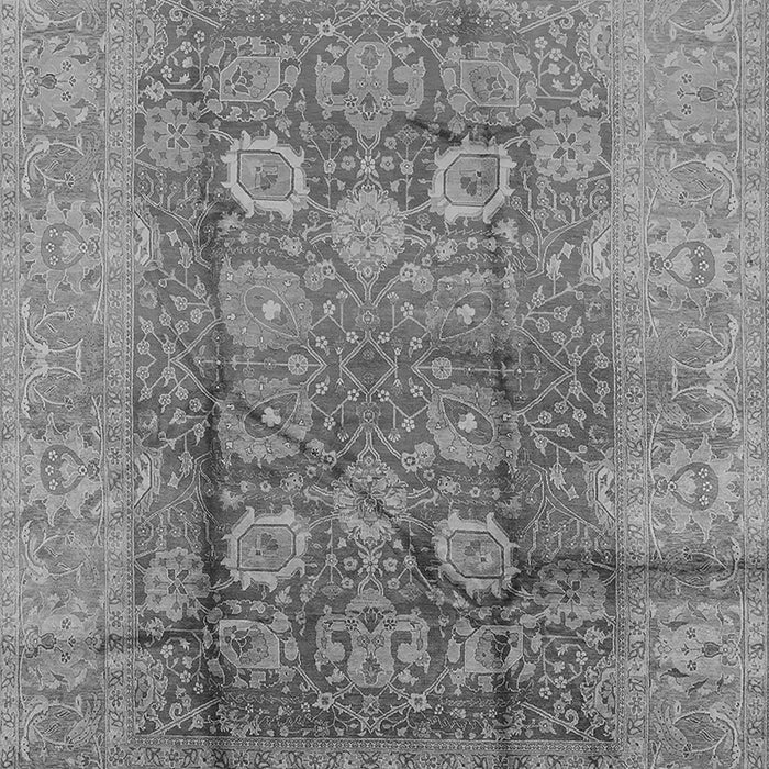 Machine Washable Oriental Gray Traditional Rug, wshurb893gry