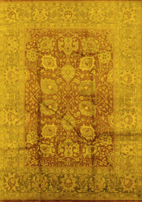 Oriental Yellow Traditional Rug, urb893yw