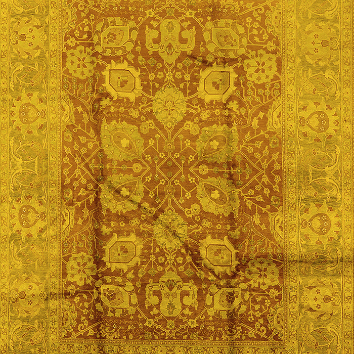 Oriental Yellow Traditional Rug, urb893yw