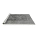 Sideview of Machine Washable Oriental Gray Traditional Rug, wshurb893gry