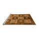 Sideview of Machine Washable Oriental Orange Industrial Area Rugs, wshurb894org