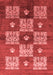 Oriental Red Industrial Area Rugs