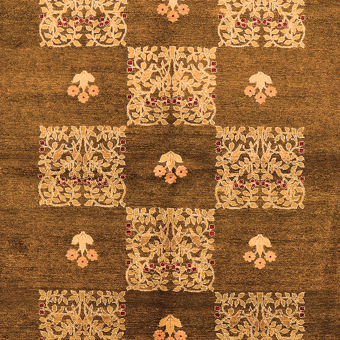Machine Washable Oriental Orange Industrial Area Rugs, wshurb894org